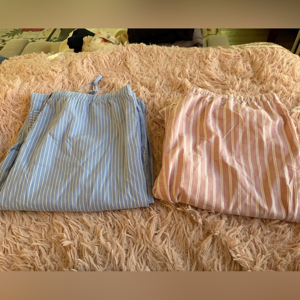 Two Pairs Gap Poplin Pajama Bottoms